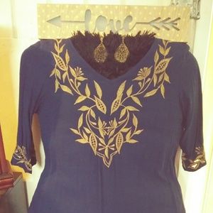 Elegant navy blue dress